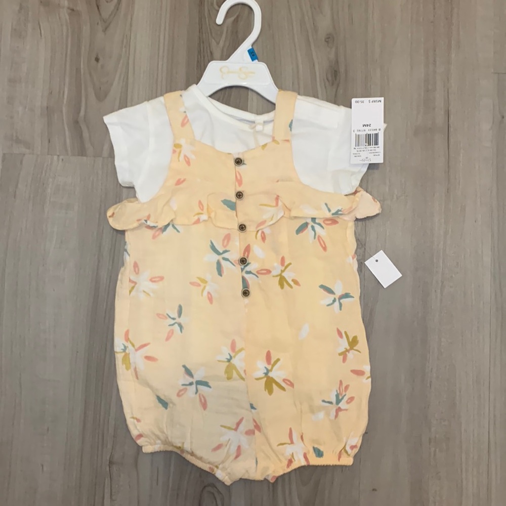 NWT Jessica Simpson Floral 2 piece set 24M